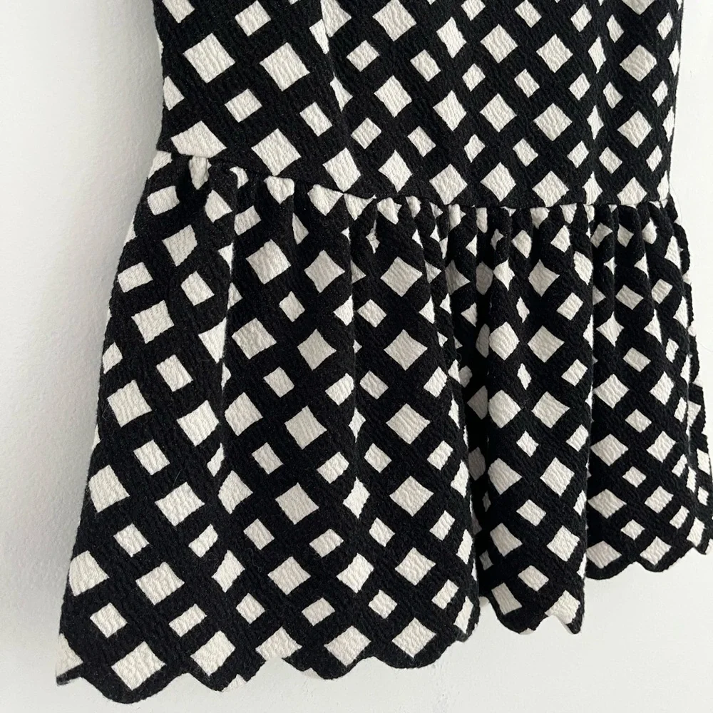 Anthropologie Postmark Scallop Peplum Top